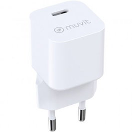 Muvit For Change Cargador de Pared 30W con 1 Puerto USB-C MCACC0047